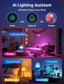 Lepro AI Smart Bulb E27, 4 Packs 1520LM Colour Changing Light Bulb, 12W(100W) WiFi Bulbs, Schedule & Timer, Work with Alexa & Google Assistant, Personalized AI Lighting Designer - 3