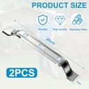 iKALULA 2 Stück Mähroboter Messer Kompatibel mit Stihl Mähroboter iMOW RMI 422, RMI422 P, RMI 422 PC, RMI 522 C, Edelstahl Messerklingen für Rasenpflege Im Garten - 200mm, Silber - 2