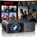 Proyector 4K【App Oficial Integrada/Dolby】 1000ANSI Smart Proyector Compatible con Netflix AI Auto Auto/Keystone, Proyector1080P Nativo WiFi 6 Bidireccional BT5.2 Zoom 50% para Cine en Casa/Exterior - 1