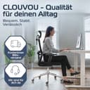 CLOUVOU BrightSeat Bürostuhl Ergonomisch [TESTSIEGER] Schreibtischstuhl 100% individuell einstellbar | Büro Stuhl & Gaming Stuhl | Computerstuhl Home Office Chair Ergonomic | Drehstuhl 150 kg - 8