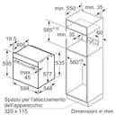 Bosch HSG7261B1 Serie 8, Forno da incasso, Cottura a vapore fino a 120 °C, Home Connect: controllo da remoto, Assistente alla cottura, Display touch, AirFry, 60 x 60 cm, Nero - 9