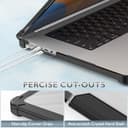 SEYMCY Case Compatible with MacBook Pro 16 inch Case 2026 2025 2024 2023 2021, Anti-Scratching Protective Hard Shell Cover with Foldable Stand M5 M4 M3 M2 M1 (A3186 A3403 A2991 A2780 A2485), Black - 7