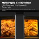 COSORI Friggitrice ad Aria Clear Blaze 6,2 Litri con Finestra, 1700W, con 11 Funzioni, One-Touch Display, Tempo e Temperatura Regolabili 75-205°C, 30 Ricette Cartacee & 50 Online, Nero Chiaro - 3