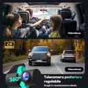 BOTSLAB Dash Cam Auto 4K+1080P con GPS e WiFi, Telecamera Auto Fronte/Retro SD 64GB inclusa, ADAS, Visione Notturna, Grandangolo 170°WDR, IPS da 2,45",Registrazione in Loop, Parcheggio 24 (G980H) - 4