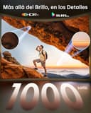 Proyector 4K【App Oficial Integrada/Dolby】 1000ANSI Smart Proyector Compatible con Netflix AI Auto Auto/Keystone, Proyector1080P Nativo WiFi 6 Bidireccional BT5.2 Zoom 50% para Cine en Casa/Exterior - 4