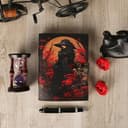 ANANYOM Handmade Leather Journal, Arciero Storica vintage Leather Journal (Multi colour) Notebook With 200 Blank White Paper, Unruled, Brass Clasp Lock journal for Men & Women, Multi Colour - 8