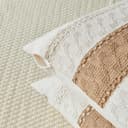 Fundas Cojines 40x40 Marrón Boho Moderno Decorativa Otoño Funda de Cojin Bohemio Suave Algodón Lino Almohada Sofa Cojín Cuadrado para Sofá, Sala de Estar, Jardín, Decoración del Hogar Juego 2 - 2