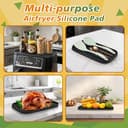 Ninipie Ninja AF400EU AF500EU AF451EU DZ401 Silicone Accessori Friggitrice Ad Aria per Ninja Foodi Max Dual Zone 9,5L-10,4L, Air Fryer Tappetino in Silicone, Ripiano Portaoggetti - 6