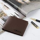 VISOUL Portafoglio Uomo Vera Pelle Portamonete Uomo Slim con Protezione RFID, Portafoglio Bifold da Uomo con 8 Porta Carte di Credito, 2 Scomparti Banconote e 2 Finestre ID (Marrón+Marrón Oscuro) - 6