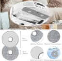 AVAENZO Kit di Accessori per Dreame L20 Ultra, L20 Ultra Complete, 2 Spazzola Principale, 6 Panni Mop, 4 Filtro Hepa, 4 Spazzola Laterale, 4 Sacchetti Robot Aspirapolvere Ricambi - 4