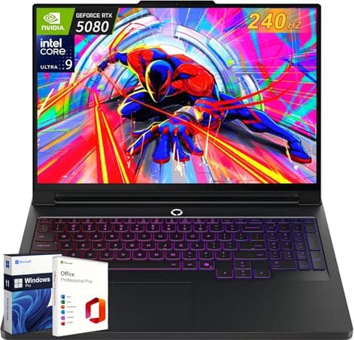 Lenovo Legion Pro 7i Gen 10 16" Gaming Laptop 2025, Intel Ultra 9 275HX(Up to 5.4GHz), GeForce RTX 5080 16GB, 64 GB DDR5, 1 TB SSD, 16.0" 240Hz OLED, Per-Key RGB, Wi-Fi 7, Lifetime Office, Win 11 Pro