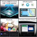 DAB+ Autoradio Android Doppel Din Radio mit Wireless Carplay Wireless Android Auto mit Bildschirm, 8 Core 4G+64G 7 Zoll Car Play Auto Radio 2Din Touch Display mit Navi, Bluetooth, GPS, WiFi, AM/FM/RDS - 4