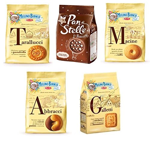 Mulino Bianco: Galletas variadas * Total 1750g * Paquete de 5