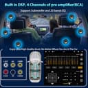 Alondy Autoradio 2 DIN con schermo da 6,8", compatibile con Wireless Apple CarPlay/Android Auto Bluetooth Type-C USB 2.1A ricarica rapida telecamera posteriore AM/FM/RDS radio DSP - 7