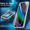 JETech Protector Pantalla para Google Pixel 10 con Protector Lente Cámara, Compatible con Desbloqueo por Huella Dactilar, Cristal Vidrio Templado, HD Claro, 2 Paquetes Cada Uno - 5