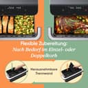 COSORI Heißluftfritteuse 2 Kammern, Dual Blaze TwinFry 10L Airfryer, mit 4 Heizrohren und flexiblen Kammern, gleichmäßige Hitzeverteilung, Temperatur bis 240 Grad C, Schwarz, TF102S - 4