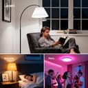 Linkind Matter E27 Smart LED Lampe 1600lm 14W, RGBTW & Weiß (1800-6500K), ersetzt 100W, 104 Szenen, 2,4GHz, kompatibel mit HomeKit/Alexa/Google/Siri/SmartThings, A67, 2er-Pack - 8