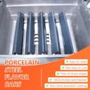 GFTIME 69787 quemador de acero inoxidable y 7636 Flavorizer Bar & 7638 Hierro Fundido Parrilla Set para Weber Spirit E310 S310 E320 S320 E330 S330 (con botones frontales), II//LX 310, piezas de - 8
