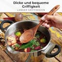 Kochlöffel Holz Set - Holzkochlöffel 10 Stück aus Teakholz - Holzlöffel, Pfannenwender Holz und weitere Kochbesteck Set - Natürlich & Perfekt für Antihaft. Leicht & Hitzebeständig Küchenutensilien - 5