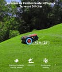 OKAYBOT Robot Cortacésped con Cables Perimetrales 1400 m², Pendiente 47%, Altura de Corte 25-65 mm, Control por App, Sensor de Lluvia - 3