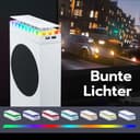 Mcbazel Xbox Serie S Lüfter Staubschutzhaube mit 7 RGB Lichteffekten, Unterstützung 4000/4300/4500 RPM/USB Datentransfer/Ladeanschluss/RGB Dual Cooler für Xbox Serie S - Weiß - 6