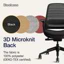 Steelcase Series 1 Ergonomic Office Chair With LiveBack Lumbar Support And 4D Armests Black/Black; Made in Europe - 8