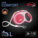 flexi New Comfort L Tape 8 m Guinzaglio Retrattile per Cani, Nylon, Rosso, 1 Count (Pack of 1) - 2