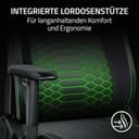 Razer Iskur V2 X NewGen - Ergonomischer Gaming-Stuhl mit atmungsaktivem Gen-2 EPU-Leder mit Cooltouch Technologie - Integrierte Lordosenstütze - Breite Schulterbögen und Sitzfläche | Schwarz - 4