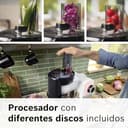 Bosch - Robot de Cocina, Serie 6, 1600W, Amasado Planetario 3D, Set de Pastelería, Triturador, Batidora de vaso ThermoSafe, Blanco, MUMS6EW22 - 11