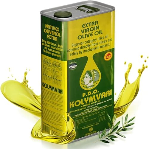 Kolymvari g.U. | Extra Natives Olivenöl | 5 Liter Kanister – Kreta, Griechenland | Premium Olivenöl | 100% Koroneiki Oliven | traditionelle Handernte | Kaltextraktion | niedriger Säuregehalt