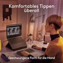 Logitech MX Anywhere 3S for Mac, kompakte kabellose Bluetooth-Maus, 8K-DPI-Abtastung auf jeder Fläche, leise Klicks, USB C, kabellose Maus für MacBook Pro, MacBook Air, iMac, iPad - Hellgrau - 8