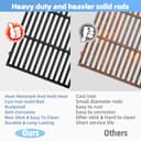 Htanch 17.5" Cast Iron Grate with Stainless Steel Flavorizer for Spirit and Spirit II 300 Series Grills, Grill Parts for Weber Spirit E310 Weber Spirit II 300 Spirit E/S310 E/S315 320 330 SP320 - 5