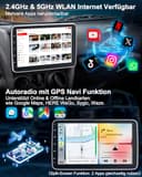 Timzeit Autoradio mit Bildschirm Single DIN Auto Radio mit Navi Bluetooth Wireless CarPlay Android Auto DAB Plus Rückfahrkamera, 1DIN mit 10.1 Zoll drehbar Touchscreen Monitor, 2+64G Android 14 - 3