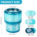 2 filtri di ricambio Gen5detect HEPA compatibili con aspirapolvere Dyson Gen5detect Absolute senza fili, lavabili pezzi di ricambio per filtro Hepa, con spazzola per la pulizia - 2