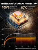 Föhn Ionen Haartrockner 2200W,EC Motor Fön 110,000RPM,320g Reisefön,Ionen Föhn 200Million Ionic,Föhn mit Diffusor 3 Geschwindigkeiten 4 Heizstufen Thermo-Control für Haarsalon Hause Reise - 5