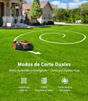 OKAYBOT Robot Cortacésped con Cables Perimetrales 1400 m², Pendiente 47%, Altura de Corte 25-65 mm, Control por App, Sensor de Lluvia - 5