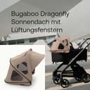 Bugaboo Dragonfly Sonnendach mit Lüftungsfenstern, ausziehbar für zusätzlichen und optimalen Sonnenschutz, wasserabweisend, Dune Taupe - 2