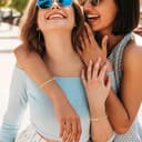 Turandoss Geschenk Muttertag für Mama, Tennisarmband Damen Gold, Elegantes 14 Karat Vergoldet Cubic Zirconia Damen Classic Gold Armreif Schmuck Geschenke für Frauen Damen Mädchen - 4