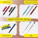 ONLINE Kugelschreiber Vision Nature Walnut I Eleganter Drehkugelschreiber aus Holz und Metall in hübscher Geschenkbox I Kulli mit internationaler Großraummine in Strichstärke M, Schreibfarbe schwarz - 8