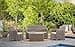 Allibert Corona 212405 Lounge Set with Cushion Box Table / 2 Chairs / 1 Sofa / 1 Table/Rattan-Effect Plastic/Cappuccino - 2