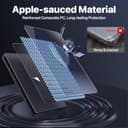 Soonjet for MacBook Pro 14 inch Case 2026 2025-2021 | M5 M4 M3 M2 M1 Pro/Max | 100% Match Official Color | Protective Hard Shell Laptop Cover | Space Black Clear - 8