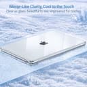 MOSISO Cover Compatibile con MacBook Air 15 Custodia M5 M4 M3 M2 2026 2025-2023 A3448 A3241 A3114 A2941 con Touch ID, Cover per Macbook Air 15 Pollici M5 M4 M3 M2 Case, Cristallino - 2