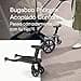 Bugaboo Patinete Acoplado+ Confort con silla extraíble: patinete con opción para sentarse o ir de pie, compatible con todos los carritos Bugaboo, 2 ruedas para mayor comodidad y estabilidad - 2