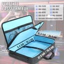 SUNDOY DJ Controller Tasche, kompatibel mit DDJ-FLX10, DDJ-GRV6, DDJ-REV5, DDJ-REV7, DDJ-FLX6-GT, DDJ-800, DDJ-1000SRT, XDJ-RR, – Leichte Tragetasche für Reisen & Gigs, 72x41x15-CM - 3