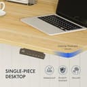 FLEXISPOT EC5 Lite Escritorio Elevable Eléctrico 140 × 80 CM con 2 Motores y 3 Etapas Mesa Elevable en Altura con 4 Funciones de Memoria Standing Desk, 25 MM de Grosor de la Mesa, 60-125CM - 4