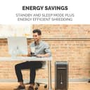 Fellowes ‎Powershred 99Ci 18-Sheet 100% Jam-Proof Heavy Duty Crosscut Paper Shredder Machine for Office and Home, Black/Gray 3229901 - 7