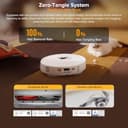 roborock Qrevo S5V Robot Vacuum Cleaner with Mop, FlexiArm Edge Mopping, 12,000Pa Suction, Dual Zero-Tangle System, Smart Obstacle Avoidance, 10mm Mop Lifting, All-in-One Dock, White - 5