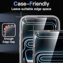 JETech Screen Protector for iPhone 17 Pro Max 6.9-Inch, Tempered Glass Film with Easy Installation Tool, 9H Hardness, Case-Friendly, 3-Pack - 7