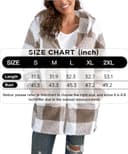 ABINGOO Damen Teddy Fleece Mantel Kariert Warm Winterjacke Kapuzenjacke Flauschig Plüschjacke Reißverschluss Sweatshirt mit Kapuze und Taschen(Beige,M) - 4