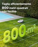 ECOVACS GOAT G1-800 robot tagliaerba 800mq senza filo perimetrale, Rasaerba robot con mappatura automatica, posizionamento Banda Ultra Larga+Vision+GPS, gestione di 16 zone, pendenza fino al 45% - 3